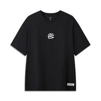 Li-Ning Curry Atminimo trumpomis rankovėmis Vėsus Patogus Kvėpuojantis Universalus Marškinėliai Vyriški Viršutiniai Drabužiai Juodas AHSWJ49-2 M black