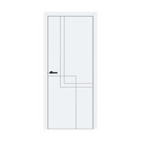 Vidaus durų varčia Domoletti FLAT GEOMETRY 05, universalios, balta sp., 200 x 60 x 4.2 cm