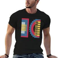 Electro 10 Old School Hip Hop TShirt Summer Print Short Sleeve Tee 2XL black