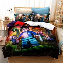 n-ninjago Duvet Cover Bedding Set For Kids -anime Bed Sheet Duvet Cover Pillowcases Single Bed Cover,Microfiber Bed Set Kids Boy 155x200cm