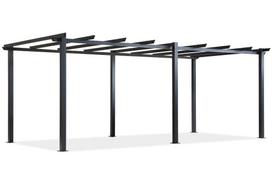 OUTLET - Barbadosas 3x6 m antracito spalvos "Garden Point" metalinis terasos pavėsinės rėmas