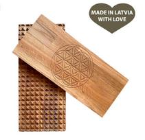 ZEIN Flower of Life Oak Wood Acupressure Sadhu Board