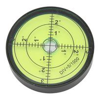 Level High Precision Spirit 60x12mm Shock Resistant Durable Metal Circular Bubble Level Matches the image yellow
