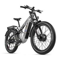 shengmilo S600 PRO Suaugusiųjų Elektrinis Dviratis 1000W*2 Dvigubas Variklis 48V25WH Baterija 26 colių Storos Padangos Visureigis Elektrinis Dviratis