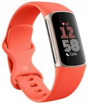 FITBIT Fitbit Charge 6 OLED Activity Tracker, coral/aluminum gold