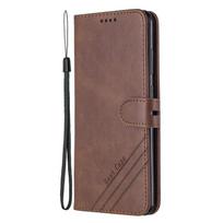 Leather Flip Case on For Huawei P40 Lite Coque P 40 Pro 40Lite P40Lite Plus Magnetic Stand Wallet Phone Cover P40 Pro Plus tamsiai ruda spalva