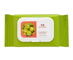 Servetėlės makiažo valymui Holika Holika Daily Fresh Olive Cleansing Tissue, 60 vnt.