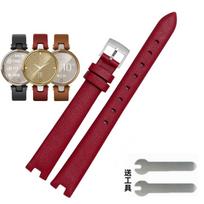 Garmin originalus tikros odos dirželis moterims Lily Notch serija Išmanusis sportinis minkštas paprastas laikrodžio dirželis 14 mm 14mm-6mm brown