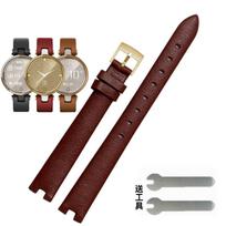 Garmin originalus tikros odos dirželis moterims Lily Notch serija Išmanusis sportinis minkštas paprastas laikrodžio dirželis 14 mm 14mm-6mm brown