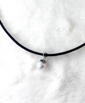 Glory_Arden [Unisex] 8Mm Pearl Choker Necklace / Ghmn-380 61-70Cm white