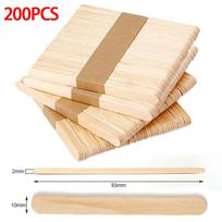 50/100pcs Ice Cream Sticks Wooden Popsicle Sticks Hand Crafts DIY Wooden Decoration  BJL003