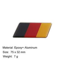 3D Premium Deutsch Germany German Flag Map Logo for JFJDX5 car Engine Hood Fender trunk Tail Rear Decal Emblem Badge Sticker
