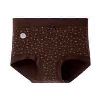 Plus-size Women's Summer Threaded Anti-bacterial Extended Crotch Ice Breathable Non-marked High Waist Triangle Briefs 3XL black