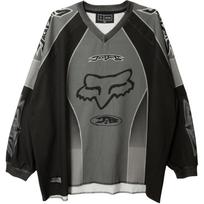 Travis Scott x CJ X FOX RACING SS25 T Shirt Unisex TRA-SS25-002 M gray