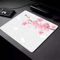 Pink Sakura Mouse Pads Small Gaming Mousepads Anti-slip Mausepad 22x18cm Rubber Base Mat Company Desktop Pad Design Cute Rugs 220x180x2mm black