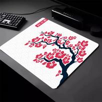 Pink Sakura Mouse Pads Small Gaming Mousepads Anti-slip Mausepad 22x18cm Rubber Base Mat Company Desktop Pad Design Cute Rugs 250x250x2mm