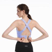 High-Impact Shockproof Sports Bra for Running, Fitness, and Yoga S (under 95 lbs) mėlyna