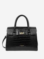 LANCASTER Paris Rankinė 'Exotic Croco' juoda