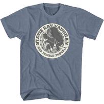 Stevie Ray Vaughan ženklelio indigo Heather muzikiniai marškinėliai L gray