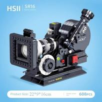 High-Quality Vintage High-Quality Retro High-Quality Camera High-Quality Building High-Quality Blocks High-Quality Toy–Exquisite High-Quality Desk in bag gray