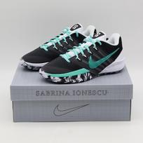 HF2882-303  Nike Sabrina 3 Mint White Black (Women's) 10.5 black