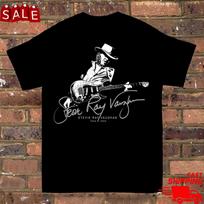 Stevie Ray Vaughan guitar Signature T-Shirt Black Women Men S to 5XL L brown