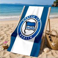 Hertha Bsc Berlin Crest Paplūdimio rankšluostis, Greitai džiūstantis, Lengvai prižiūrimas, Tinka tiek sportui, tiek paplūdimio atostogoms, Būtinas sportuojant 70cmx140cm(27x55inch)