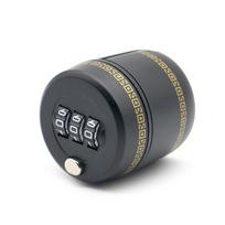 Keyless Wine Bottle Password Lock 3-Digit Combination Cap Lock Reusable Wine Preserver Stopper for Household Bar Use gray