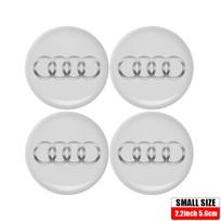 4 VNT. 56/60/65MM Automobilio ratlankio centrinio dangtelio lipdukai z1 A3 A4 A1 A6 B8 C6 Q6 8P Q3 Sportback Sline A5 A7 A8 Q5 C51z gray