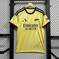 Arsenal Namų Išvykos Futbolo Marškinėliai Gerbėjų Leidimas UEFA Čempionų Lygos Varžybų Marškinėliai Vyrams Trumpomis Rankovėmis Futbolo Rinkinys XXL yellow