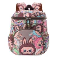 School Bag Labubu Printed Cute Bag Trendy Versatile Backpack Lightweight School Bag Kty
