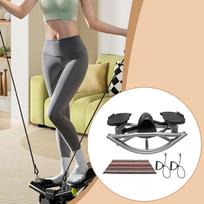 Rock Fitness Stepper Equipment Side to with Floor Mat Anti Slip for Indoor Dorm Gym black