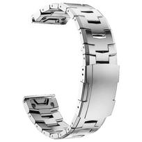 QuickFit 26mm 22mm Titano laikrodžio apyrankė Garmin Fenix E 8 7 7X Pro 6 6X 5 5X Plus/Epix Pro/MARQ/TACTIX Metalinė juosta Apyrankė QuickFit 22mm gray