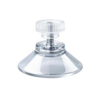 Transparent Suction Cup Hook with Adjustable Screw Rod and Anti-Slip Foot Pad for Secure Fixing on Smooth Surfaces Suitable for Various Applications one size