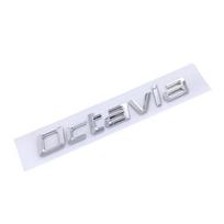 3D ABS Chromo Juodas Logotipas Octavia Raidės Automobilio Galinės Bagažinės Lipdukas Skoda Octavia 1 2 3 4 MK3 MK4 MK5 RS VRS Priedai dncp95