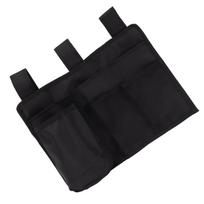 Bedside Storage Bag Multiple Pockets Bedside Hanging Organizer Bag for Bunk and Hospital Beds Dorm Rooms Bed Rails black