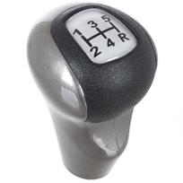 Honda Civic VIII 2005- Shift Knob Grey-Black 5-Speed Silver Cover pilka