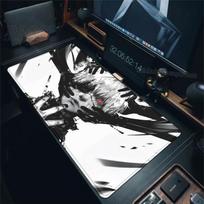 Anime Tokyo Ghoul pelės kilimėlis Kaneki Ken HD spausdinimas Kompiuterio žaidėjo Užrakintas kraštas Neslystantis pelės kilimėlis XXL Klaviatūros PC stalo kilimėlis Kilimas 30cmx60cm