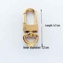 Crossbody Bag Accessory: Thickened Chain Strap with Lobster Clasp Hooks beige