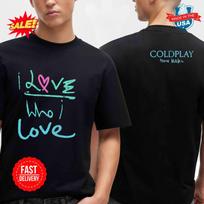 Coldplay I Love Who I Love Two Sided T-Shirt XL white