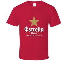 Estrella Damm Barcelona Alaus Gėrimo Marškinėliai L beige