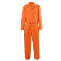 Prison uniforms Men's and women's same adult onesie suit Movie role performance costume cos costume Halloween cosplay S orange