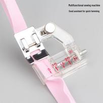 Adjustable Width Rolled Edge Binder Presser Foot for Sewing Machine Patchwork Binder Presser Foot (Multi-function Machine Use) white