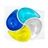 4-in-1 skalbimo kapsulės: 15g Koncentruoti kvapikliai, Dėmių šalinimas, Valymas, Minkštinimo granulės blue