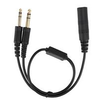 H GA Helicopter Universal Aviation Headset Adapter for David Clark Cable