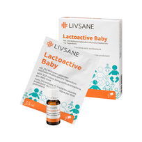LIVSANE Lactoactive Baby probiotikų lašai kūdikiams 7,5 ml