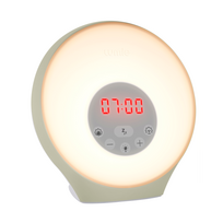 LUMIE Sunrise Alarm šviesos žadintuvas su 30 min. saulėtekiu, nakties režimu ir nuotaikos šviesa