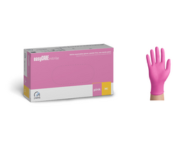 ZARYS easyCARE nitrilinės vienkartinės pirštinės be pudros, rožinės, M dydis, 100 vnt.
