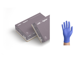 ZARYS mediCARE nitrile Hydra+ drėkinančios nitrilinės pirštinės be pudros, violetinės mėlynos, M dydis, 100 vnt.