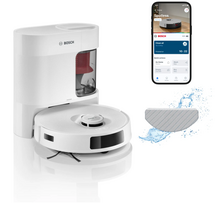 Dulkių siurblys-robotas Bosch Spotless Advanced+ BCRD2W, su plovimo funkcija